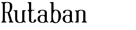 Schriftart Rutaban: Mehr Infos & Vorschau Generator TTF: Rutaban Schriftart