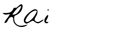TTF: Rai Schriftart