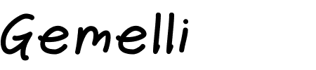 TTF: Gemelli Schriftart