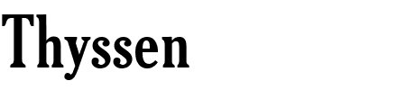 TTF: Thyssen Schriftart