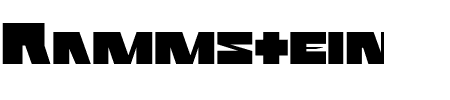TTF: Rammstein Schriftart