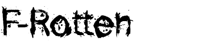 TTF: F-Rotten Schriftart