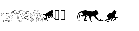 TTF: Monkeys DC Schriftart