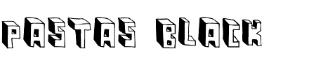 TTF: Pastas Black Schriftart