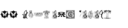TTF: WW Vampire Sigils Schriftart
