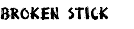 TTF: Broken Stick Schriftart