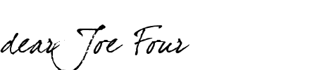 TTF: dear Joe Four Schriftart