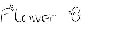 TTF: Flower 3 Schriftart