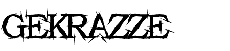 TTF: Gekrazze Schriftart