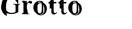 Schriftart Grotto: Mehr Infos & Vorschau Generator TTF: Grotto Schriftart