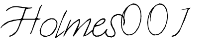 TTF: Holmes001 Schriftart