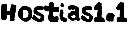 TTF: Hostias1.1 Schriftart