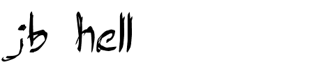 TTF: jb_hell Schriftart
