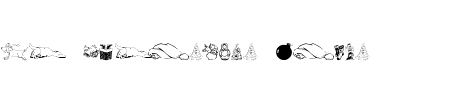 TTF: KR Christmas Dings Schriftart
