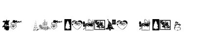 TTF: KR Christmas Time Schriftart