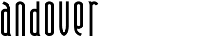 Font Andover: Mehr Infos & Zeichen Übersicht TTF: Andover Font