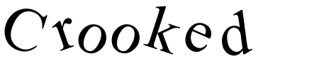 TTF: Crooked Schriftart