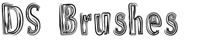 TTF: DS Brushes Schriftart