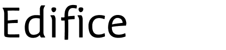 TTF: Edifice Schriftart