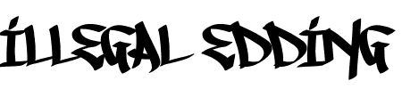 TTF: Illegal Edding Schriftart
