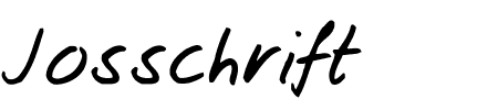 TTF: Josschrift Schriftart