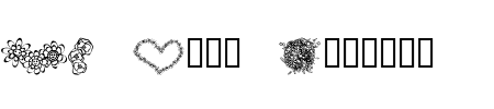 TTF: KR Just Flowers Schriftart