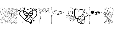 TTF: KR Valentines 06 nine Schriftart