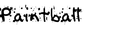 TTF: Paintball Schriftart
