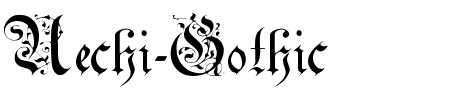 Schriftart Uechi-Gothic: Mehr Infos & Vorschau Generator TTF: Uechi-Gothic Schriftart