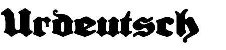 TTF: Urdeutsch Schriftart