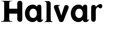 TTF: Halvar Font