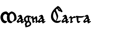 Schrift Magna Carta: Mehr Infos & Zeichen Übersicht TTF: Magna Carta Schrift