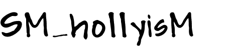 TTF: SM_hollyisM Schriftart
