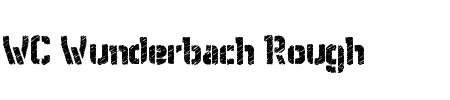 TTF: WC Wunderbach Rough Schriftart