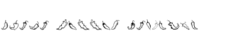TTF: Chili Pepper Dingbats Schriftart