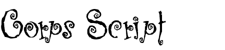 TTF: Corps Script Schriftart