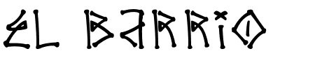 TTF: El Barrio Schriftart