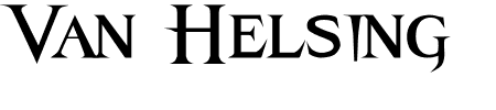 TTF: Van Helsing Schriftart