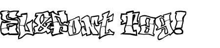 Schriftart El&Font Tag!: Mehr Infos & Vorschau Generator TTF: El&Font Tag! Schriftart