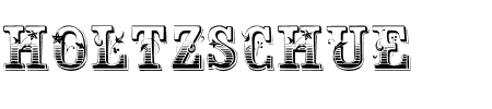 TTF: Holtzschue Schriftart