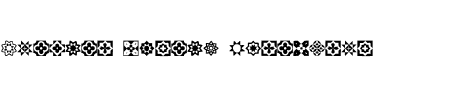 TTF: Italian Mosaic Ornaments Schriftart
