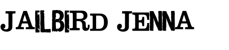 Schrift Jailbird Jenna: Mehr Infos & Zeichen Übersicht TTF: Jailbird Jenna Schrift