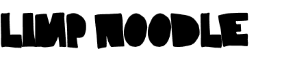 TTF: Limp Noodle Font