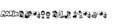 TTF: Mario and Luigi Schriftart