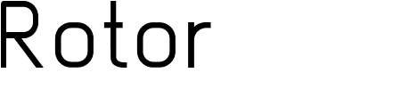 TTF: Rotor Schriftart