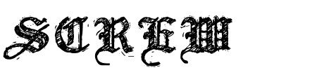 TTF: Screw Schriftart
