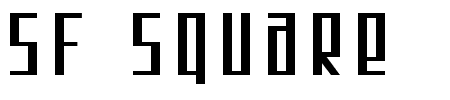 TTF: SF Square Schriftart