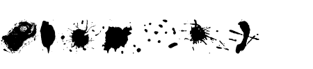 TTF: Split Splat Splodge Schriftart