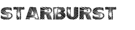 Schriftart Starburst: Mehr Infos & Zeichen Übersicht TTF: Starburst Schriftart