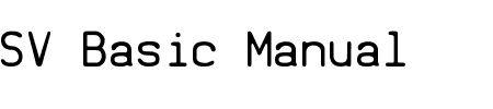 Schrift SV Basic Manual: Mehr Infos & Zeichen Übersicht TTF: SV Basic Manual Schrift
